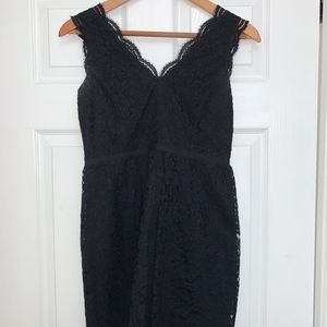 Loft Black Lace Cocktail Dress